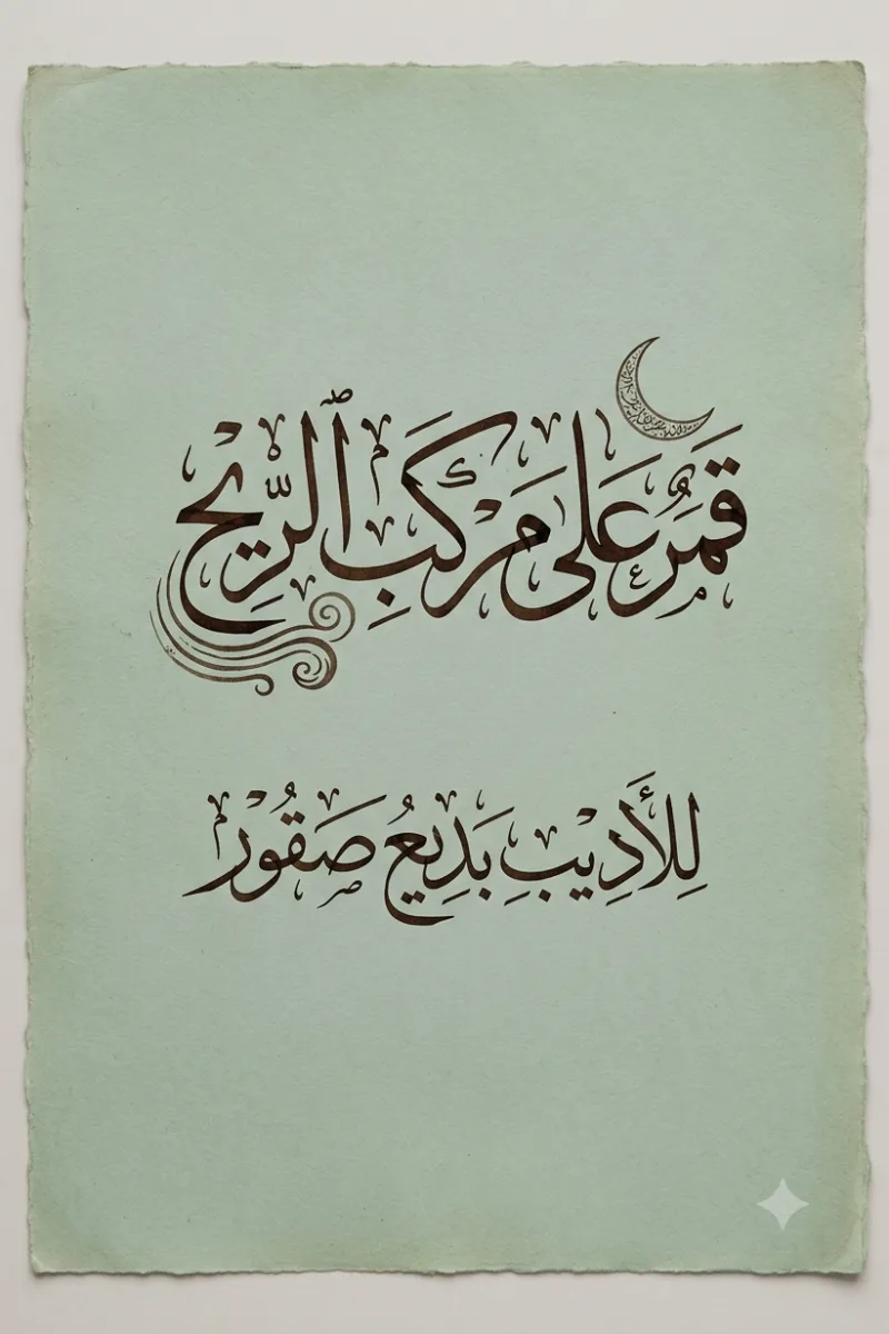 قمر على مركب الريح